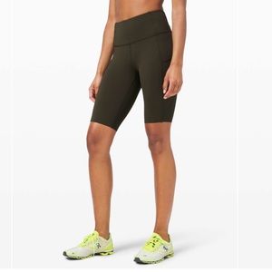Lululemon Fast and Free Short 10” Dark Olive